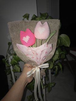 Handmade Crochet Tulips 🌷