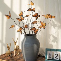 6pcs Enchanting Artificial Butterfly Flower Branches,