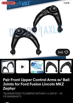 Pair Front Upper Control Arms