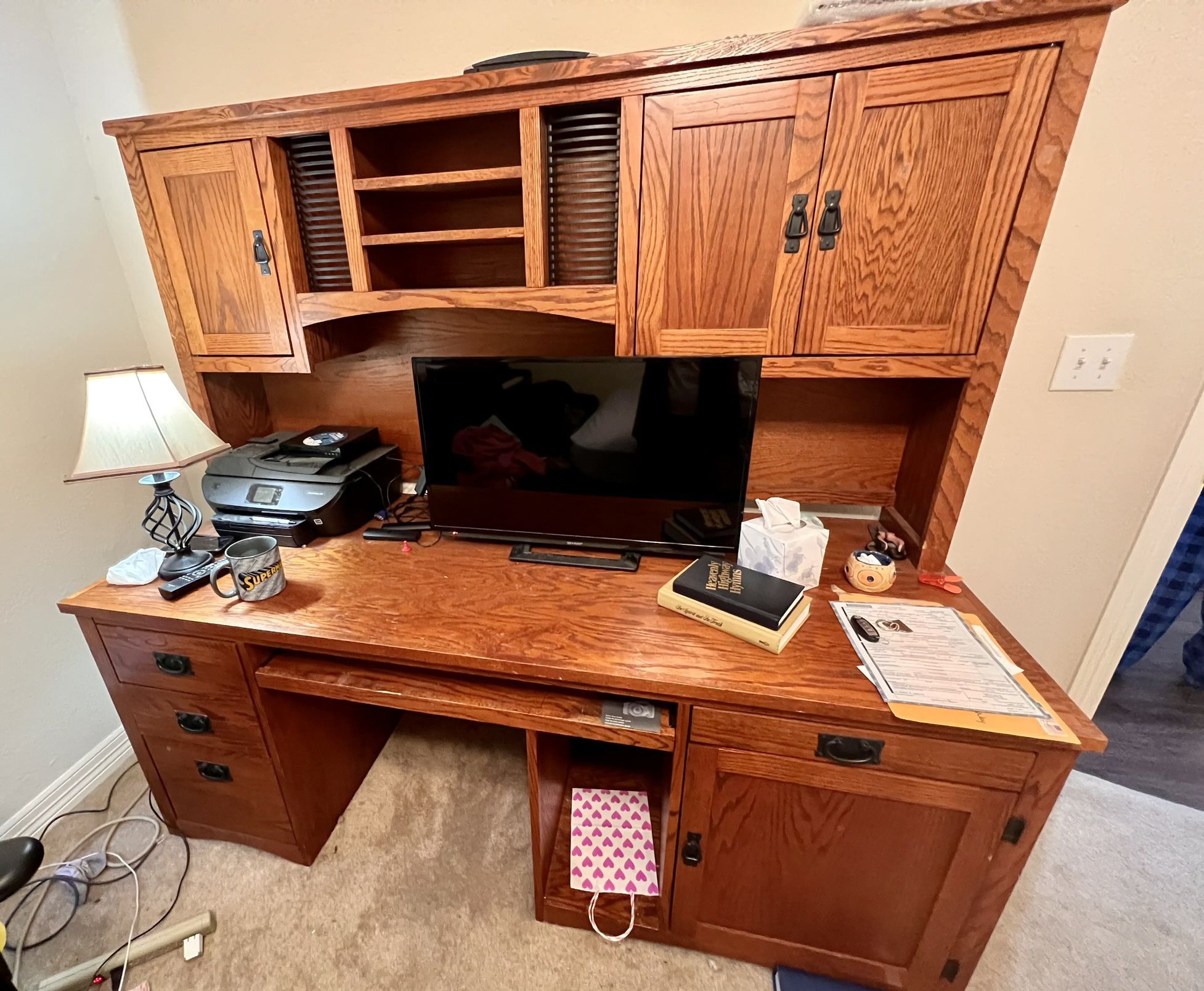 Solid Wood Desk 