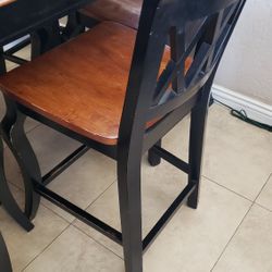Pub Height Chairs Tall  Kitchen Table 