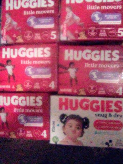 Huggies Little Movers Diaper Boxs