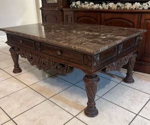 Marble coffee table