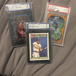 3 Graded Cards 