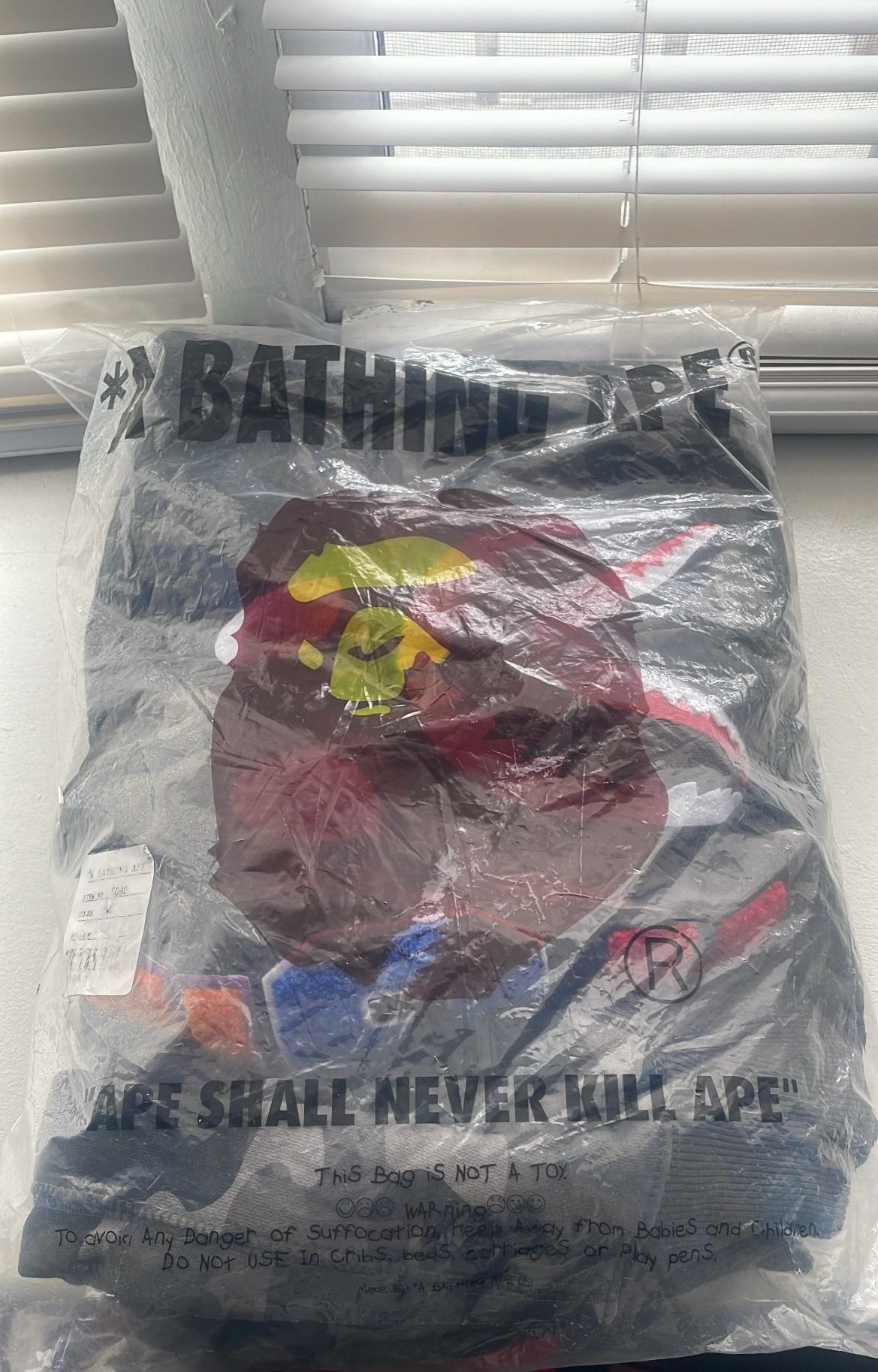 Bape Men’s Gray Camo Shark Full Zip Hoodie Size M Brand New With Bag And Tags