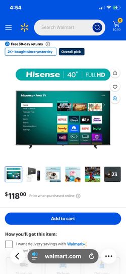 40 Hisense ruku tv