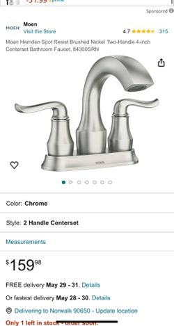 Moen Bathroom Facuet