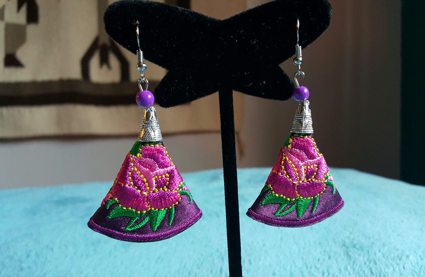Mexican Embroidered Earrings