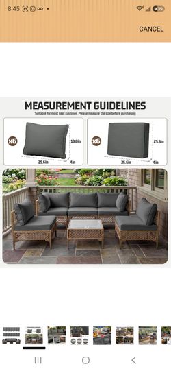 Outdoor Patio Cushion Covers Set of 12