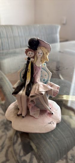 Vintage Zampiva Italian Ceramic Couple Figurine