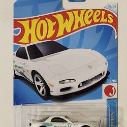 HOT WHEELS . 1995 MAZDA RX-7. (WHITE VARIATION)