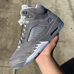 Jordan 5 wolf grey size 10.5