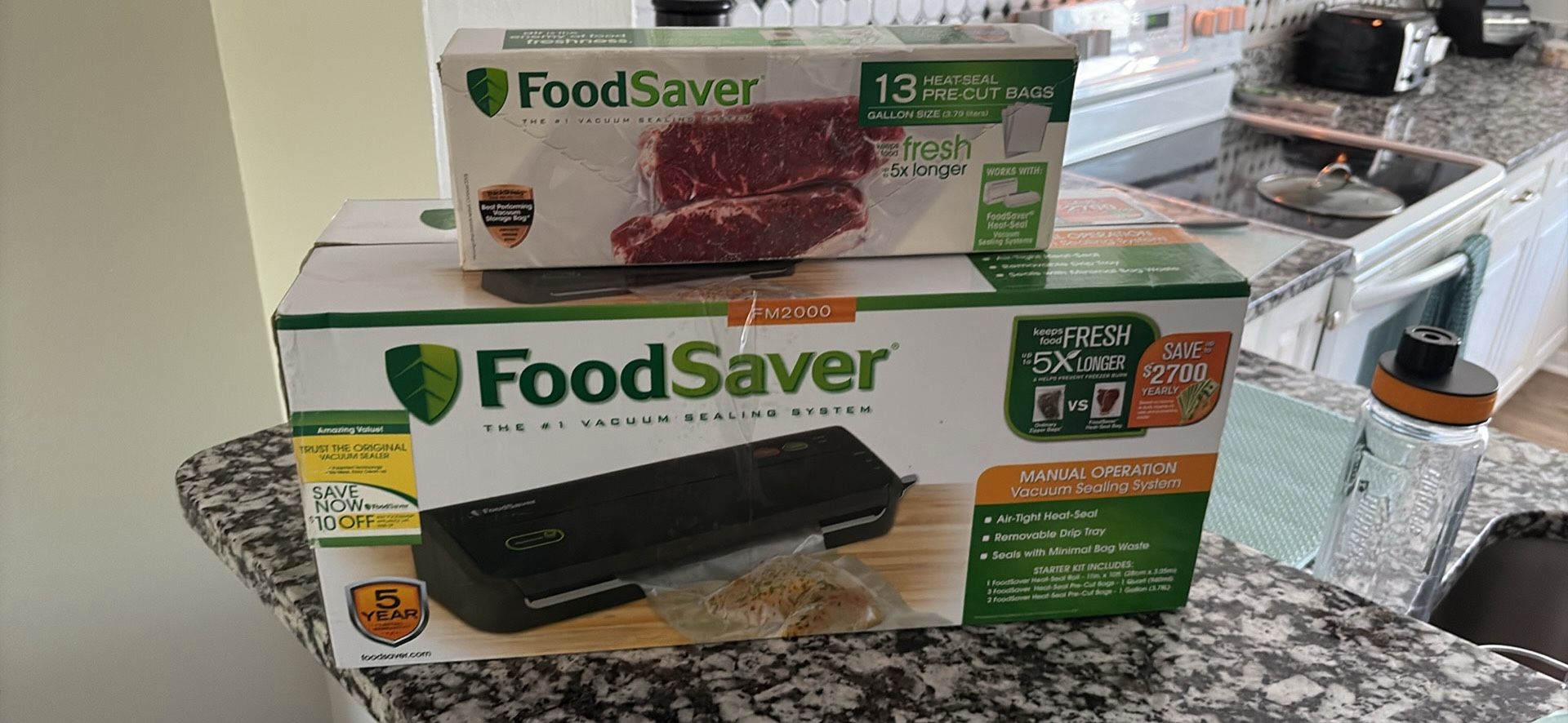 Food Saver & Extra Bags New Open Box