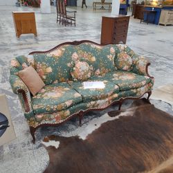 Antique heavily carved couch