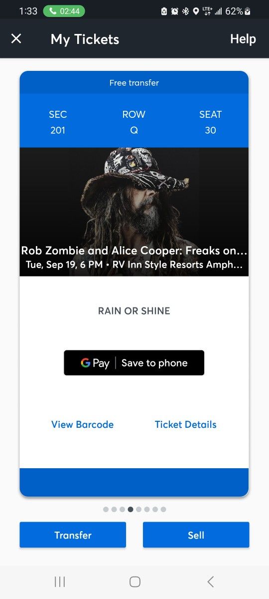 Rob Zombie And Alice Cooper Tickets