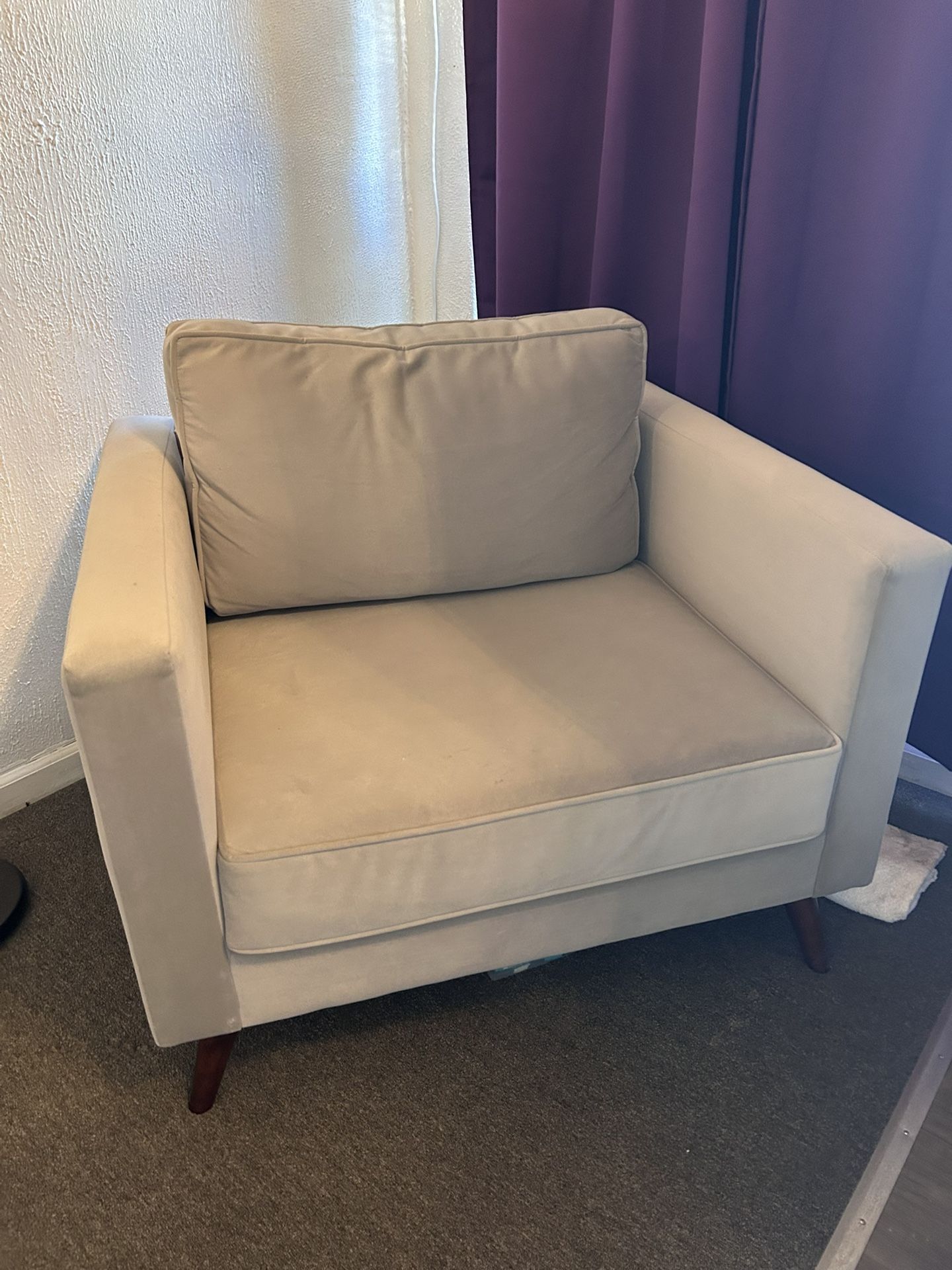 Modern 3-Piece Gray Couch Set