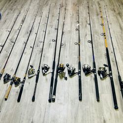 Fishing Rod And Reel Combo $25- $60/EA