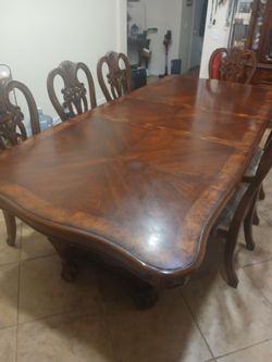 Ashley's Furniture Formal Dining Table with 10 chairs