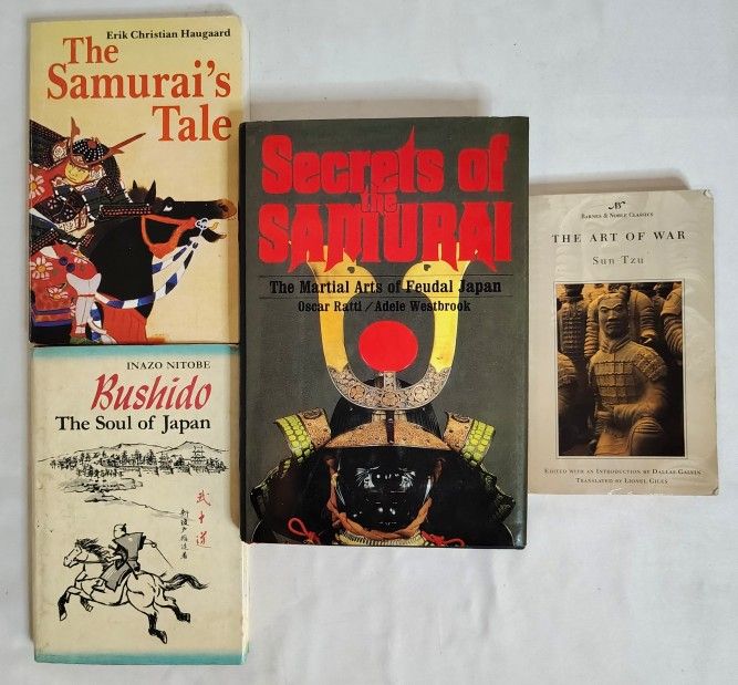 The Art Of War by Sun Tzu and 3 Samurai Books Vintage 