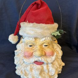 Vintage Crackled Santa Claus Cookie Jar