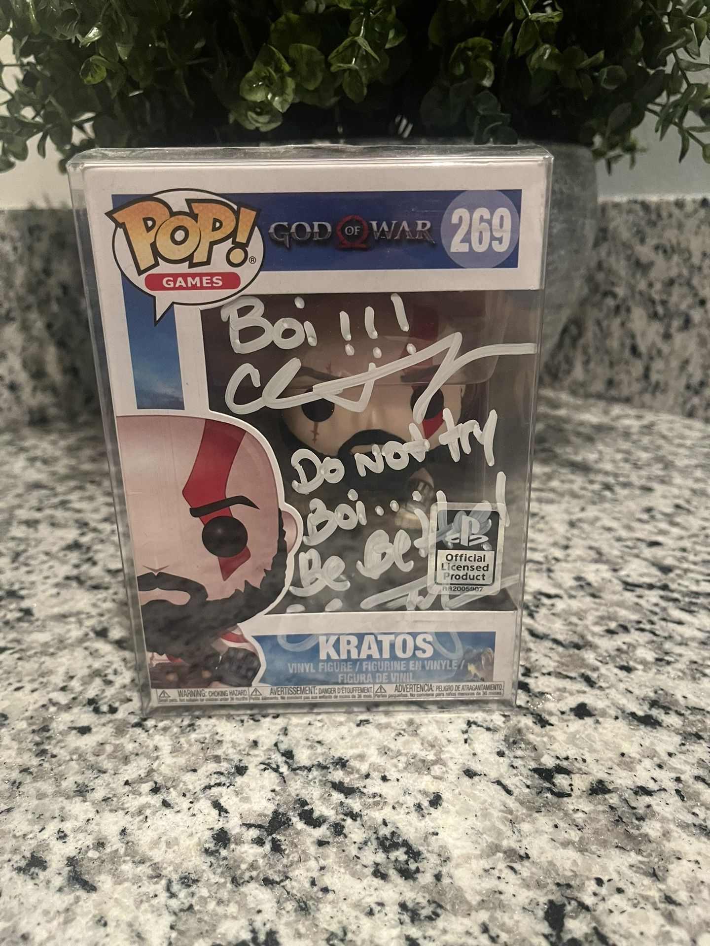Kratos Double Signed Funko Pop 