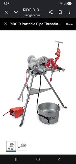 RIDGID Portable Pipe Threading Machine: