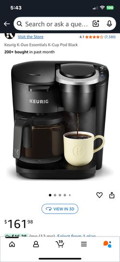 Keurig Duo Coffee Machine New Black