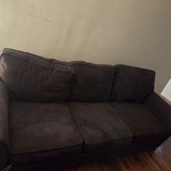 Dark Grey Couch With Pull Out Bed 