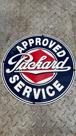 Packard Approved Service metal Sign