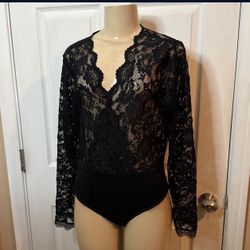 Womens Lace Bodysuit