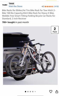 TANX Hitch Mount Bike Rack for Ebikes