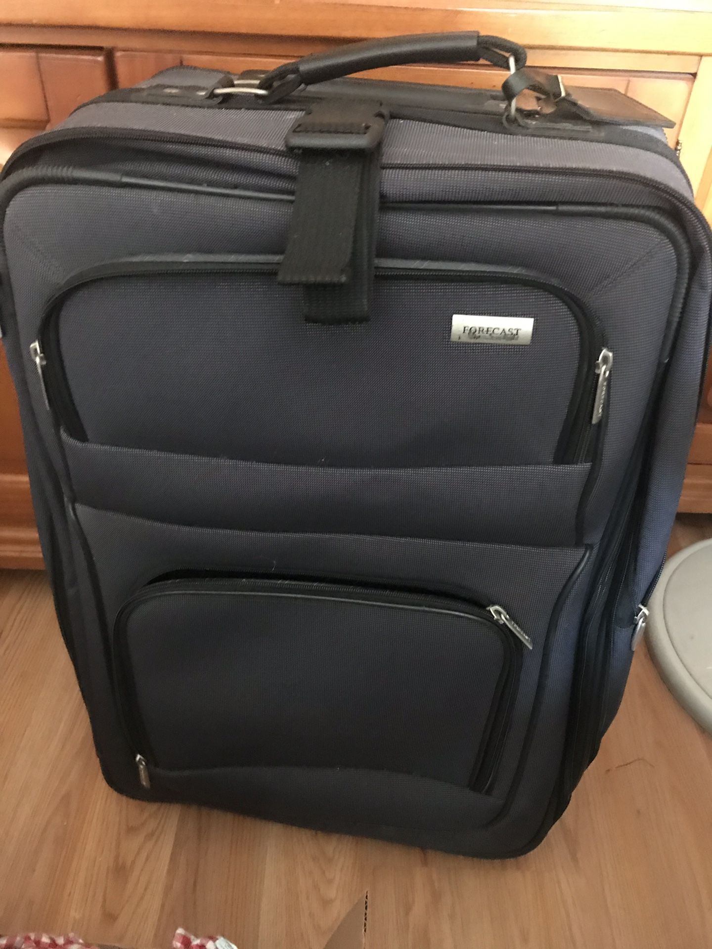 Large suitcase black with wheels