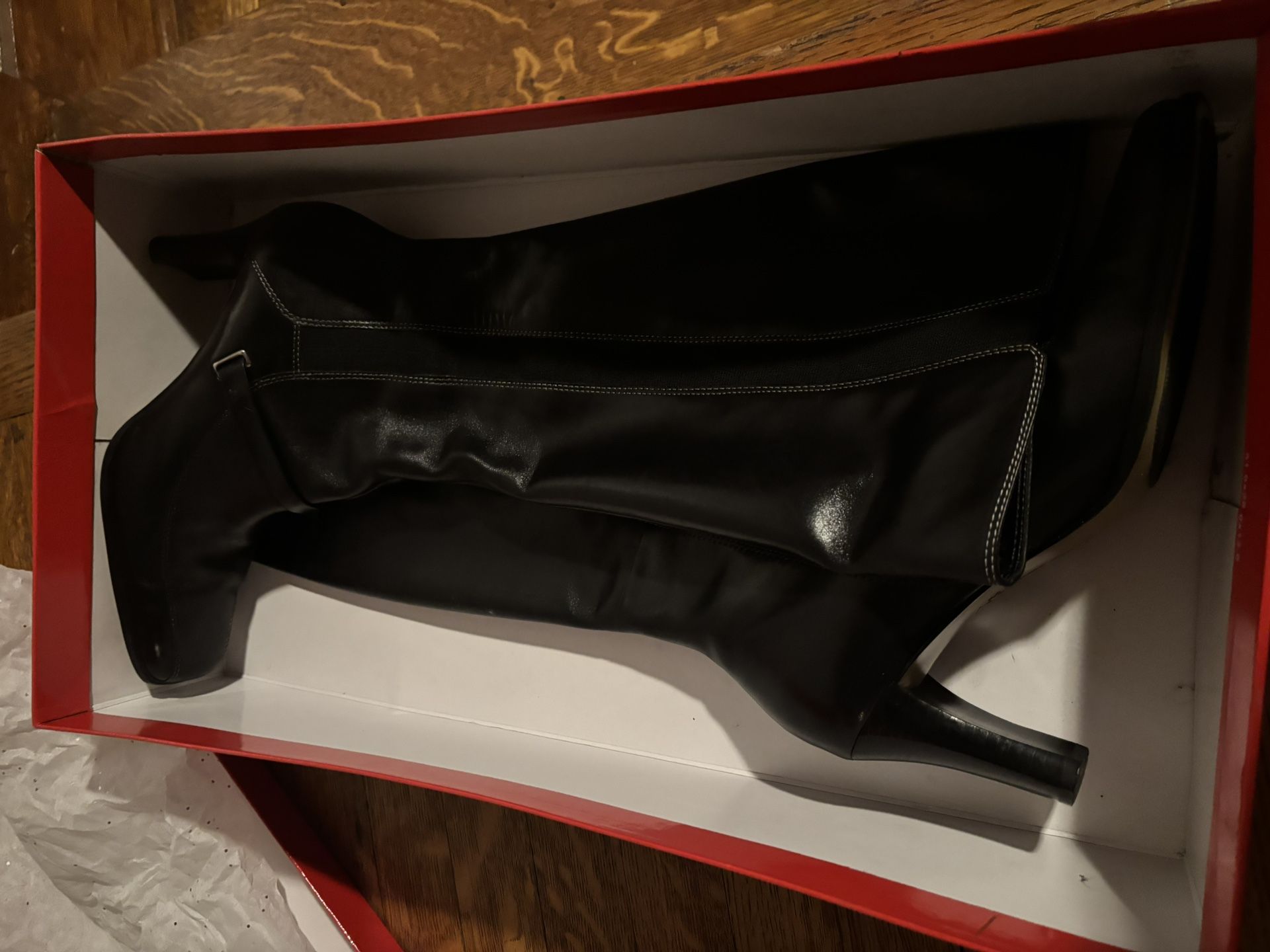 black thigh high boots