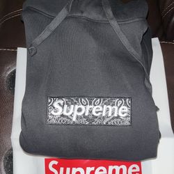 Supreme Bandana Box logo Hoodie New