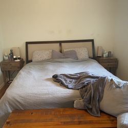 Crate & Barrel King Bed Frame