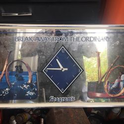 Large vantage For clock Vodka mirror only $50