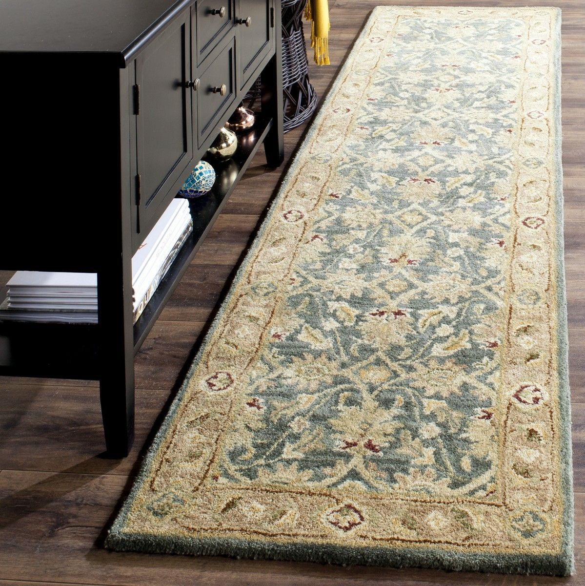 Antiquity Teal Blue/Taupe 2 ft. x 6 ft. Runner AT849B-26
