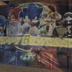 Happy Birthday Backdrop Banner Party Supplies for Hedgehog Dog Birthday Decorations Wall Decor