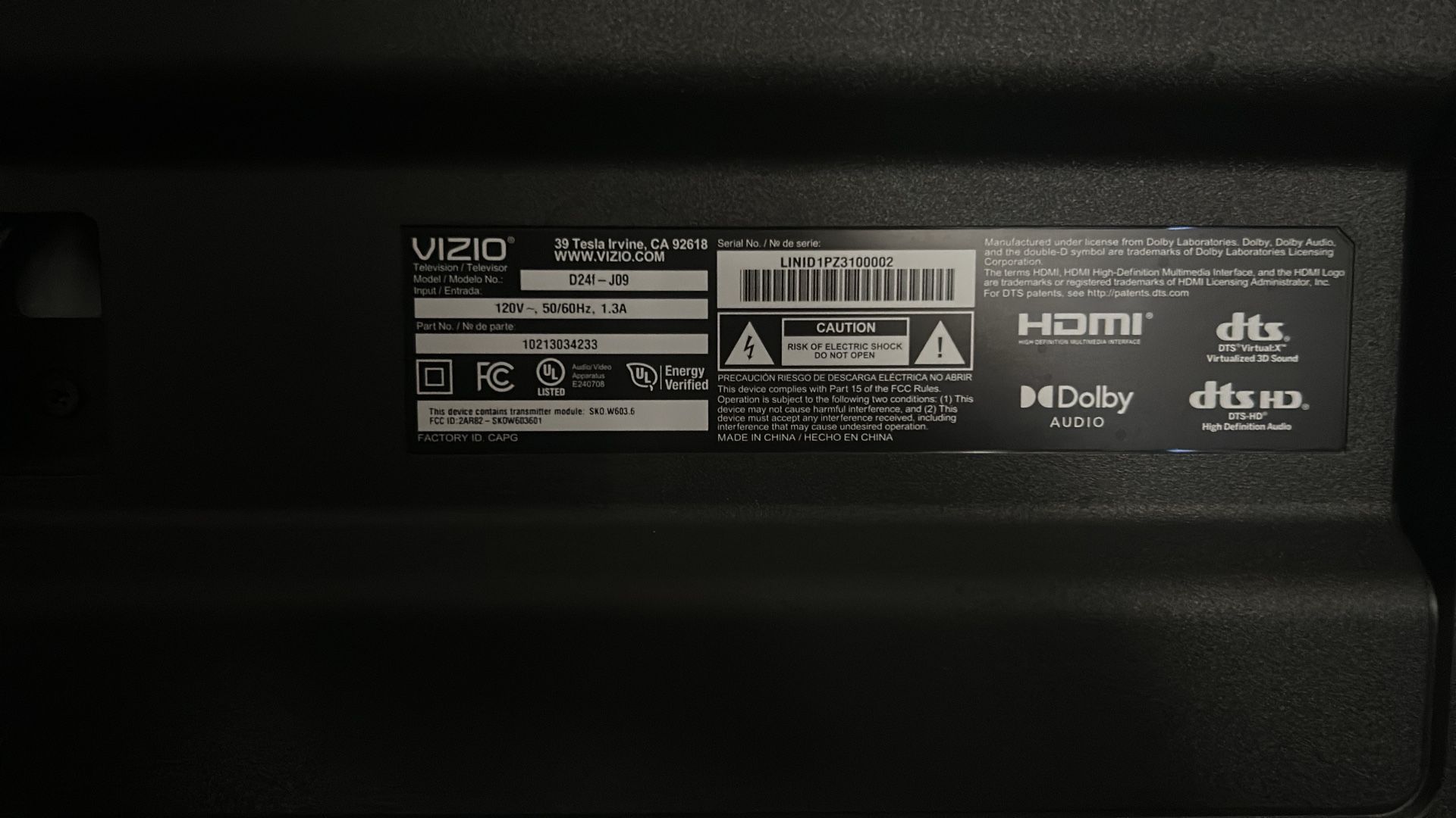 Tv VIZIO