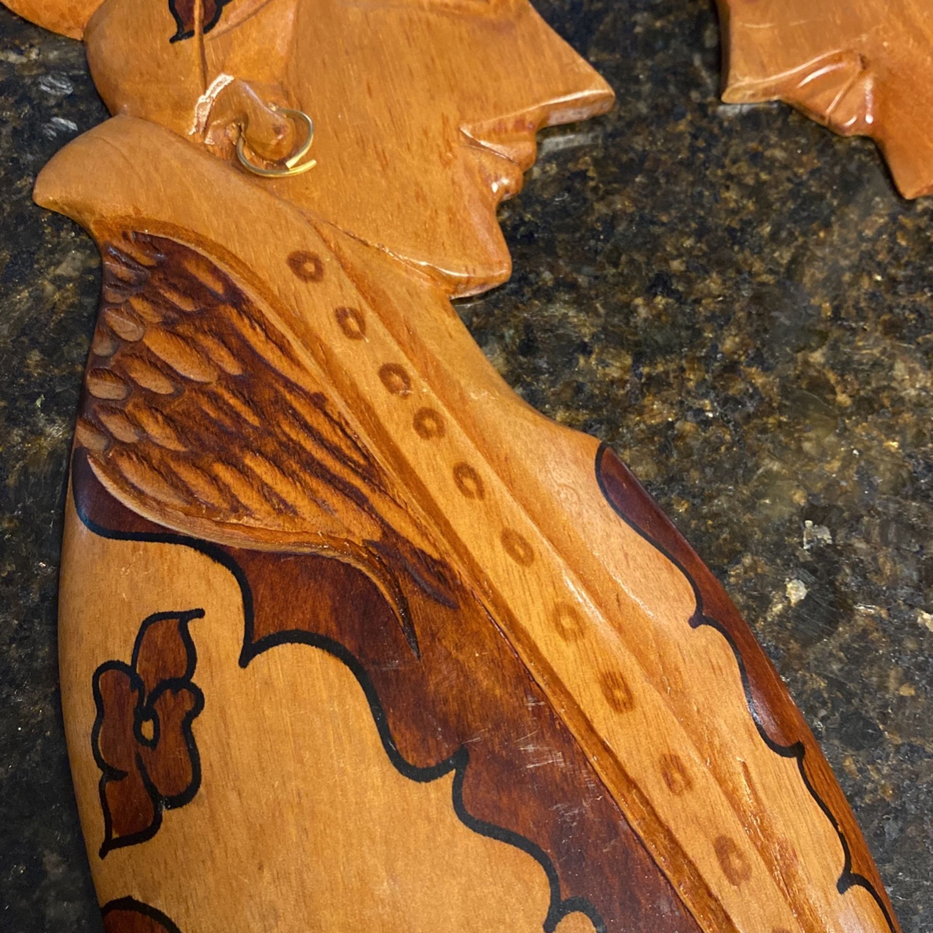 Carved Wooden Wall Decor