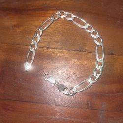 92.5 Silver Figaro Diamond Cut 