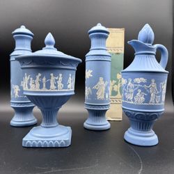 Vintage AVON Avonshire Blue - 4 Piece Collectible Bundle
