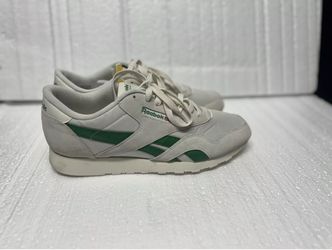 Reebok Classic Nylon Chalk Green Mens Sz 11.5 Sneaker Shoes GX8932