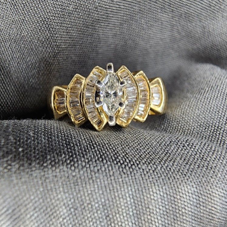 2 Gold and Diamond Rings