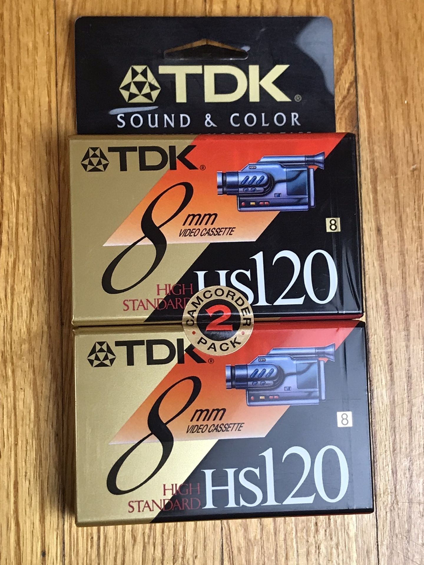 TDK 8mm Video Cassette HS 120 6 Pack