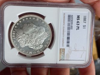 Ngc Ms 63PL Morgan Silver Dollar 