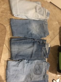Levi's and other jeans size 5