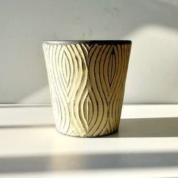 Ceramic Plant Pot/ Texture Plant Planter/ Flower Pot Patio Garden 