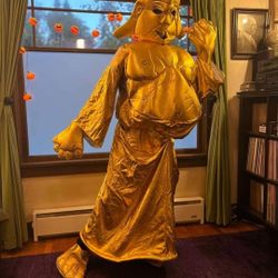 Golden Buddha Halloween Costume Fits Most Gold Adult Gold