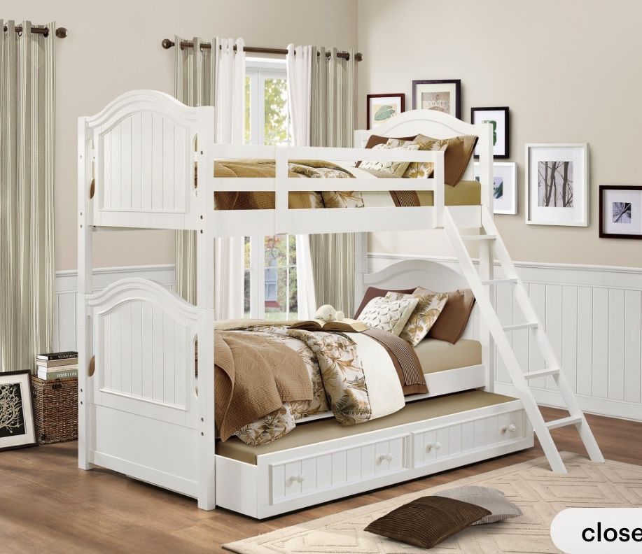 Clementine Twin Trundle Bunk Bed